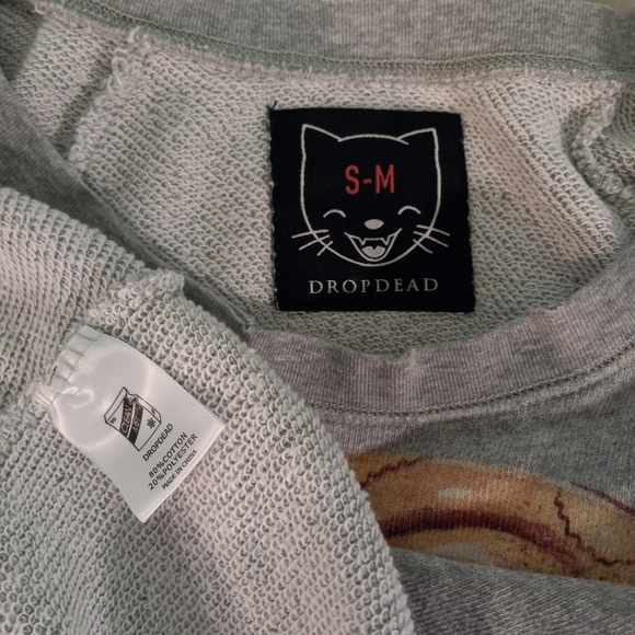 Drop Dead Facemelter Mickey Mouse Pullover Sweater | US S-M - Picture 5 of 5